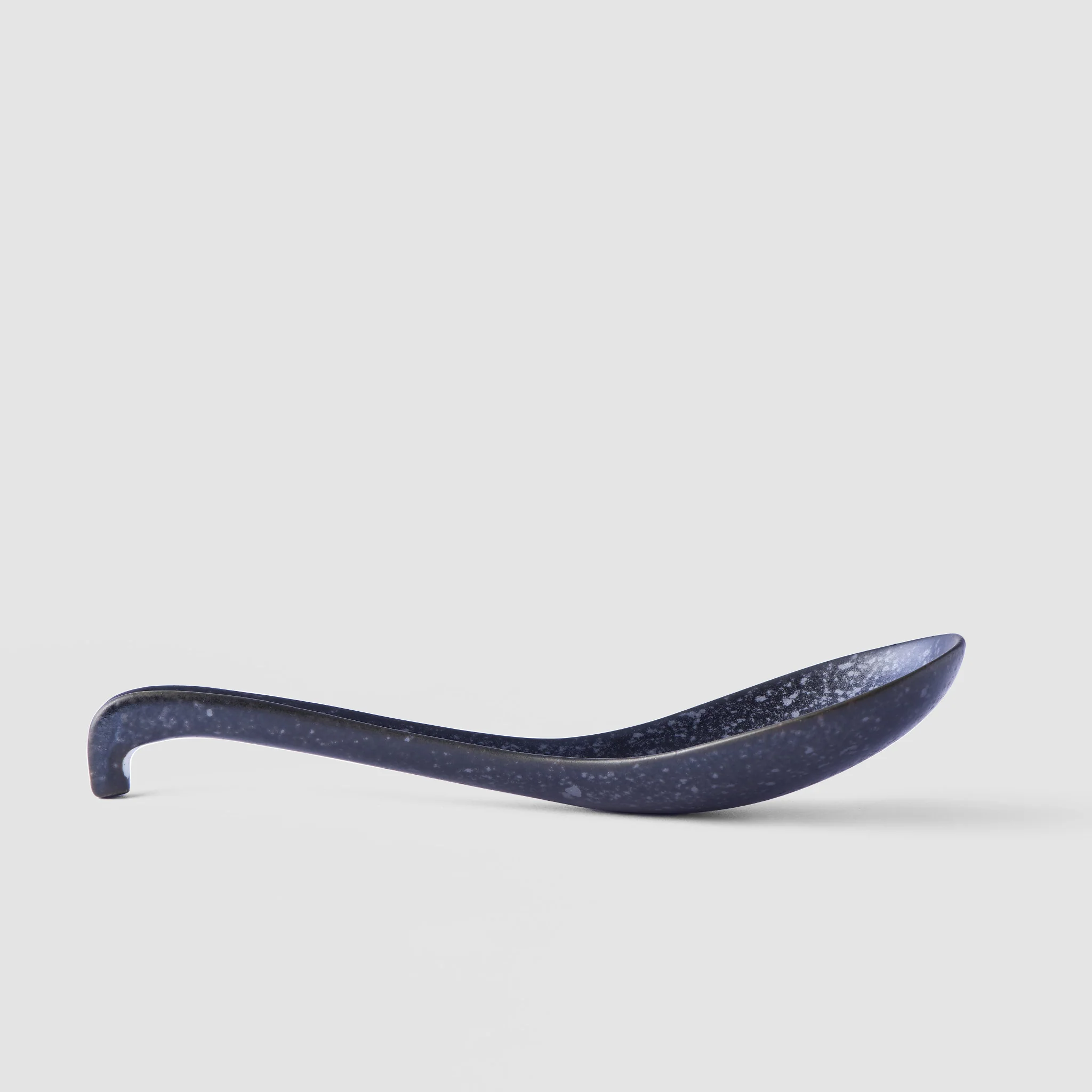 Matt Black large spoon 17.5cm - Image 4