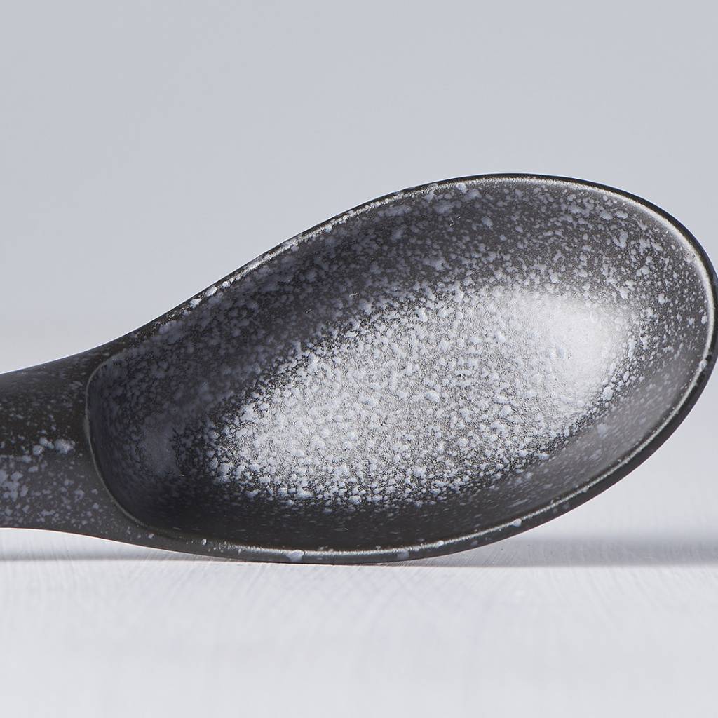 Matt Black small spoon 15cm
