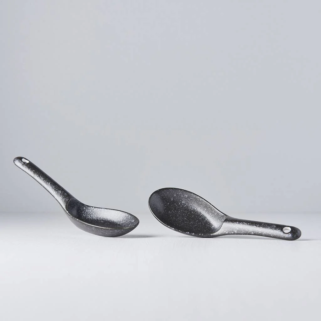 Matt Black small spoon 15cm - Image 2