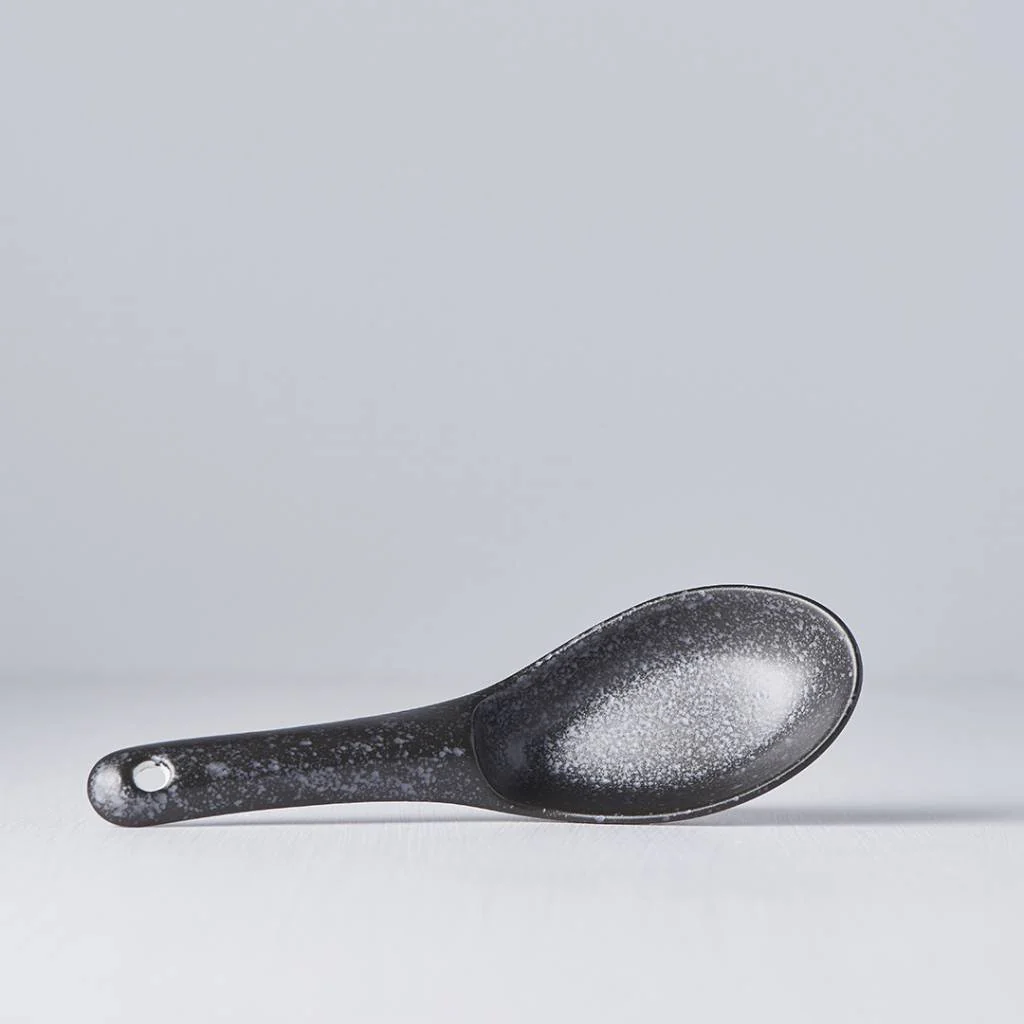 Matt Black small spoon 15cm - Image 3