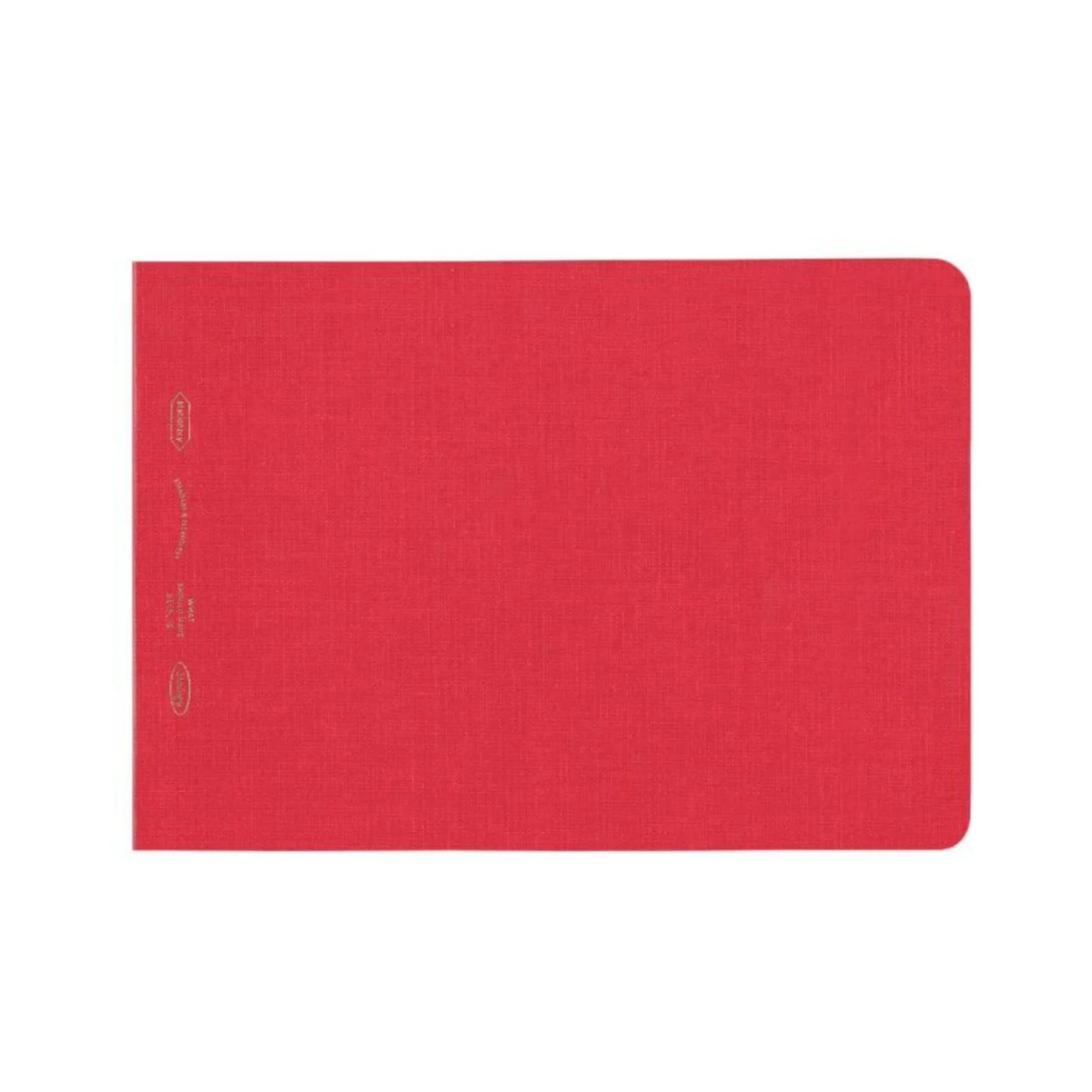 Stalogy 365 Days Notebook Grid B6 Landscape, Salvia Red