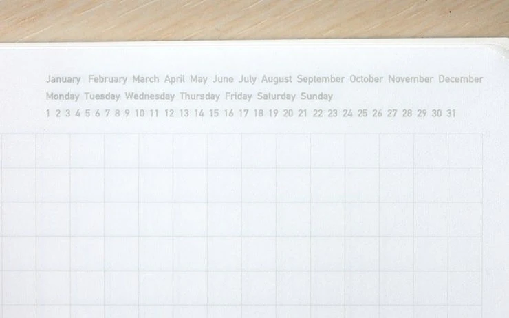 Stalogy Grid 365 Days Notebook, A5, Yellow - Image 3