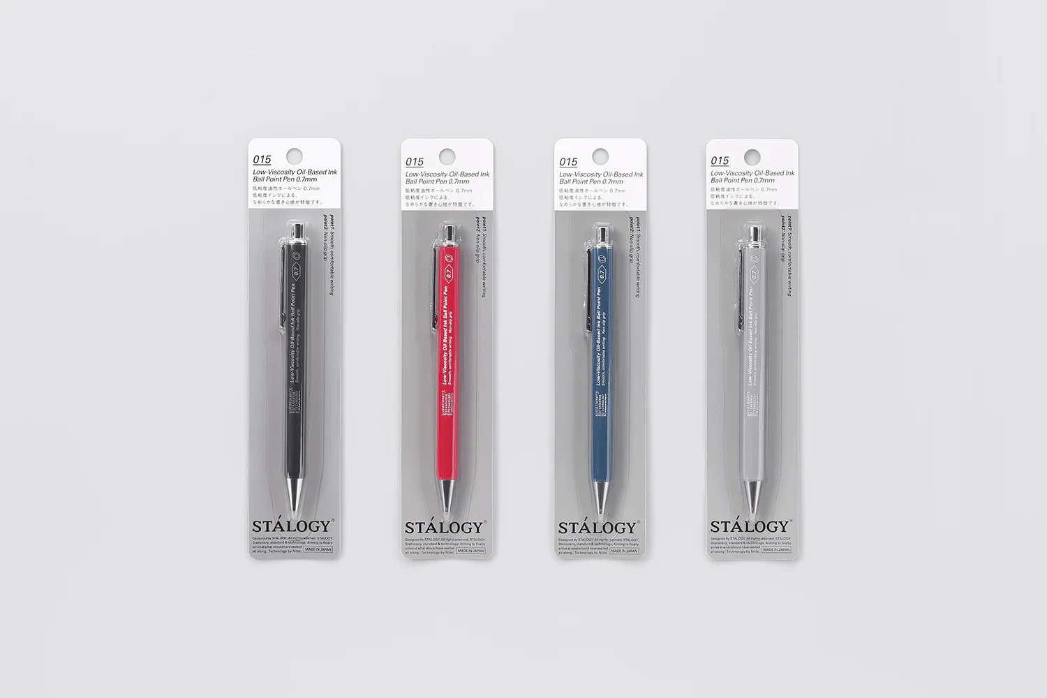 Stalogy Smooth Low-Viscosity Ballpoint Pen 0.7mm, Blue - Image 2