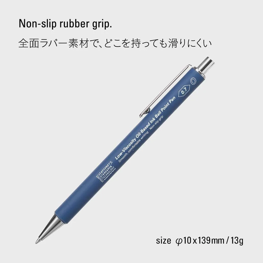 Stalogy Smooth Low-Viscosity Ballpoint Pen 0.7mm, Blue - Image 4