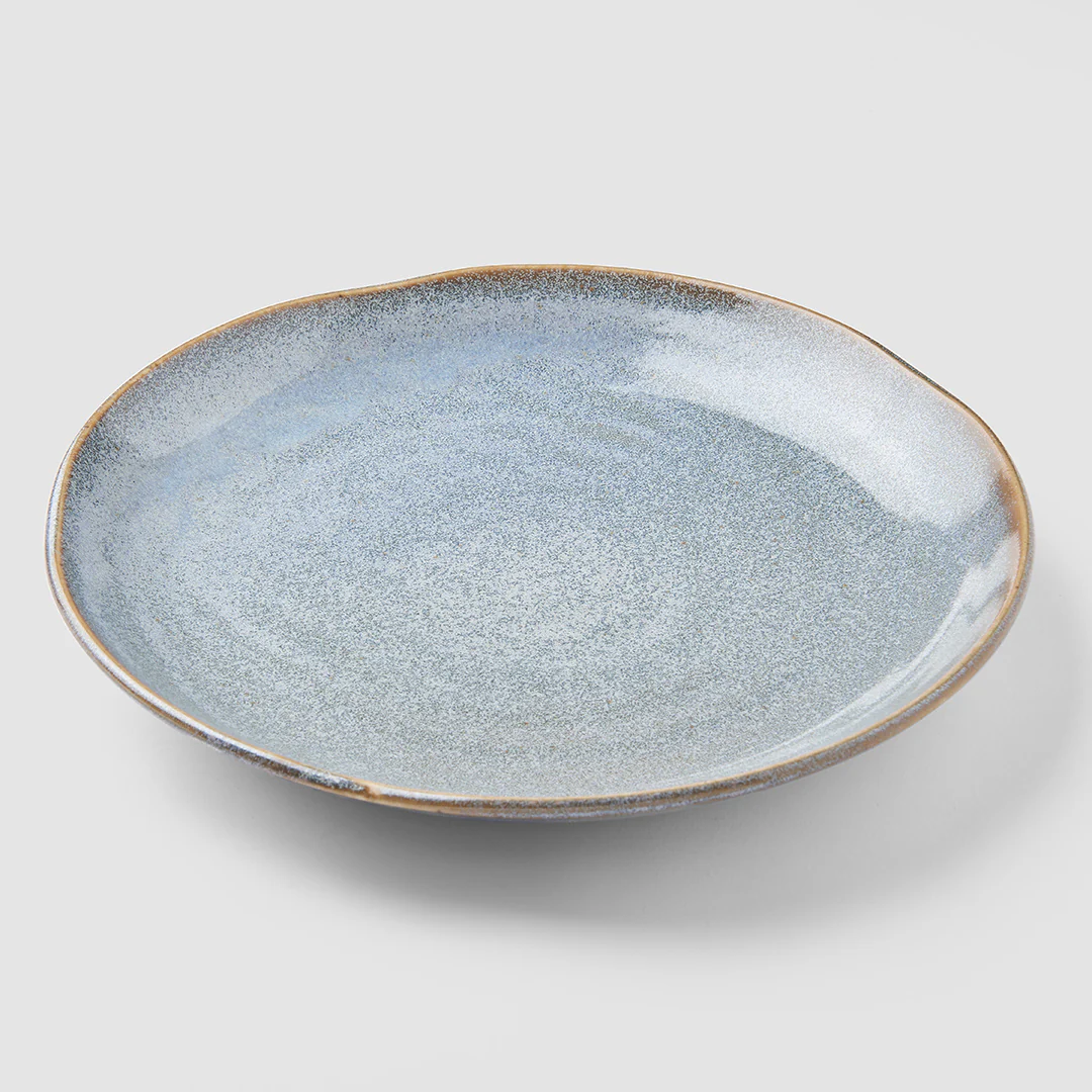 Steel Grey uneven dinner plate 24cm - Image 4