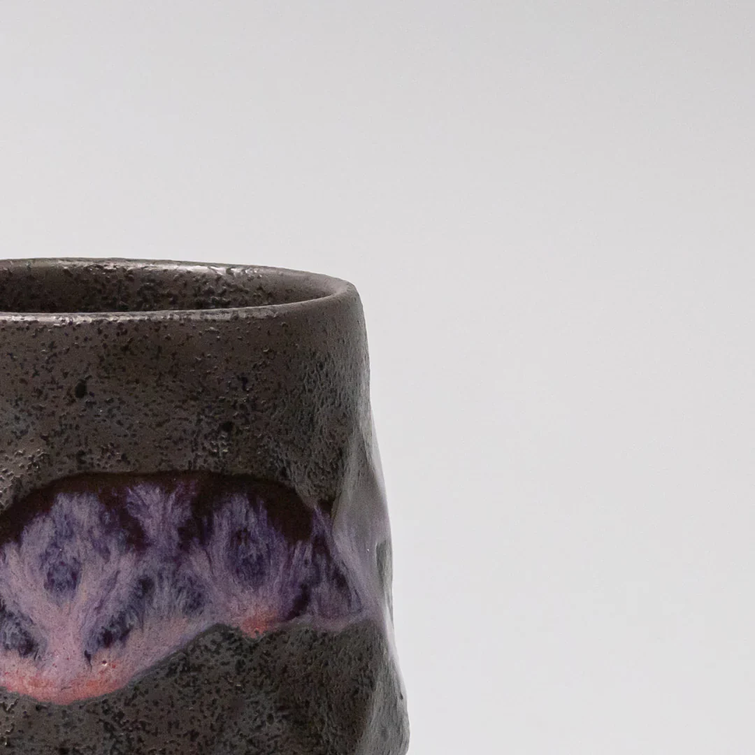 Sushi Mug Purple Red Drip On Black 350ml - Image 2