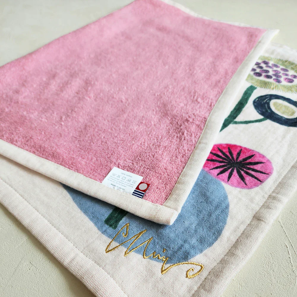 Tea Towel: The Garden of That Time/Pink 45x70cm - Image 3
