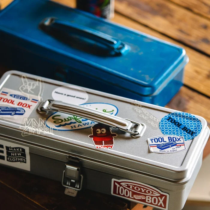 Toyo Steel Trunk Shape Toolbox T-320 Silver - Image 2
