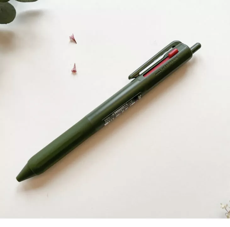Uni Jetstream 3-colours 0.7mm Gel Pen - Dark Olive - Image 3