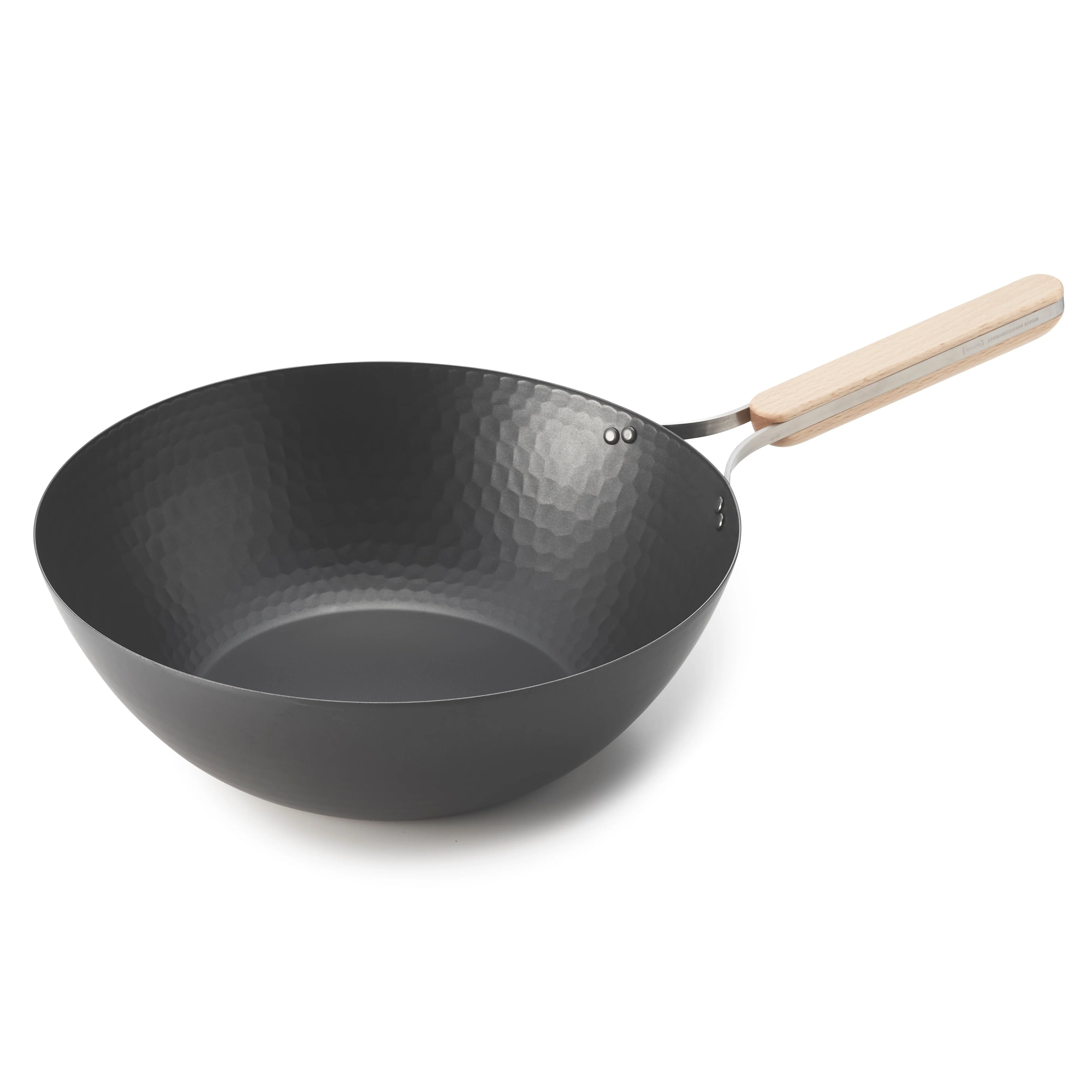 Nitrided Carbon Steel Wok Pan 30cm
