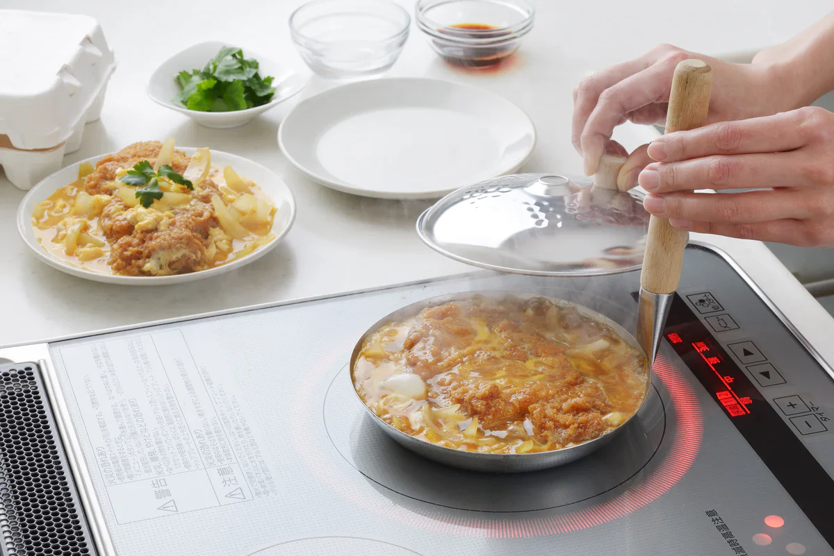 Yukihira Stainless Steel Lid for Oyako Don Pan 16cm - Image 3